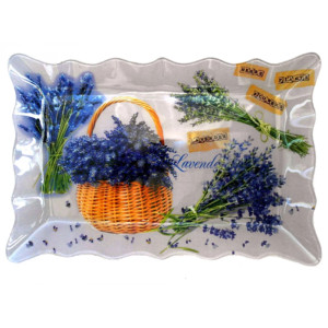 Къдраво стъклено плато Лавандула | jumbo-catalog.bg