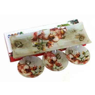 Ордьовър сет със стъклени купички | jumbo-catalog.bg