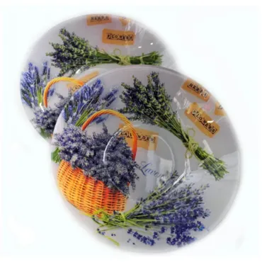 Купа с дръжки Лавандула – стъклена, декорирана | jumbo-catalog.bg