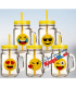 Екзотичен стъклен буркан със сламка | jumbo-catalog.bg