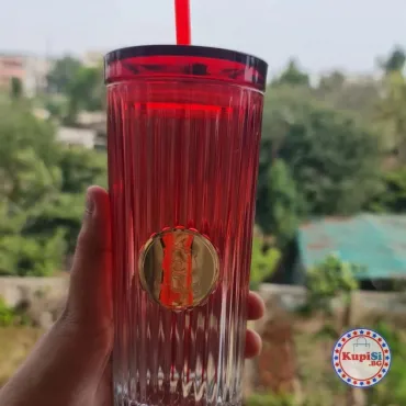 Чаша със сламка за лимонада и напитки | jumbo-catalog.bg