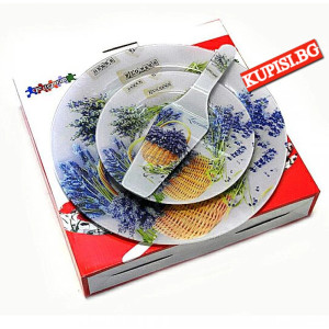 Тортен сервиз Лавандула с лопатка | jumbo-catalog.bg