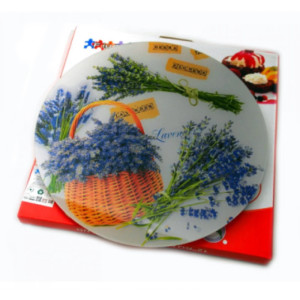 Въртящо плато Лавандула – стъклено сервиране | jumbo-catalog.bg