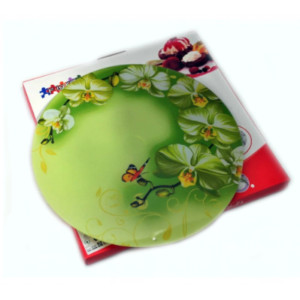 Въртяща поставка за торта – стъкло Бяла Орхидея | jumbo-catalog.bg