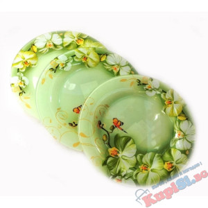 Основна чиния с декор Зелена орхидея | jumbo-catalog.bg
