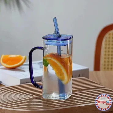 Буркан със сламка – за вода и лимонада | jumbo-catalog.bg