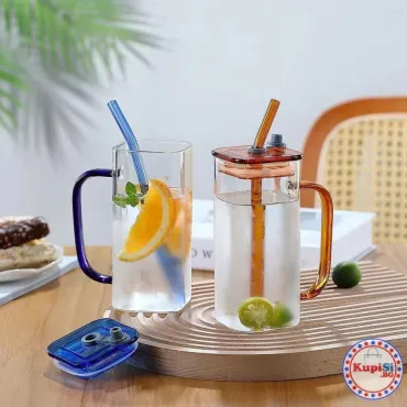 Буркан със сламка – за вода и лимонада | jumbo-catalog.bg
