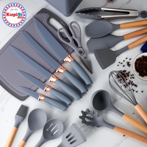 Силиконови кухненски прибори - Комплект 19 части | jumbo-catalog.bg