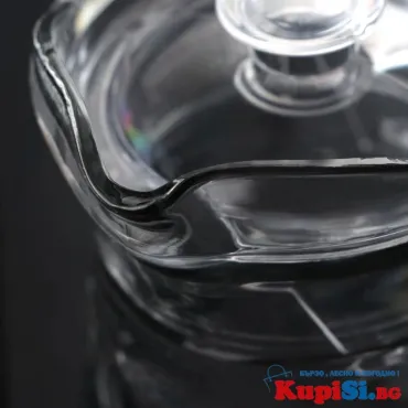 Стъклена кана с капак „Клео“ – 1.8 л за сок, вода и чай