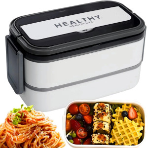 Кутия за обяд XXL с отделения 1400 мл (Бяла) | jumbo-catalog.bg