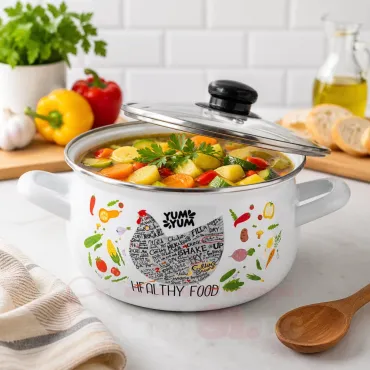 Емайлирана тумбеста тенджера - 5 размера | jumbo-catalog.bg
