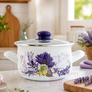 Емайлирани тенджери - 5 размера, Lavender | jumbo-catalog.bg