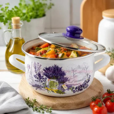 Емайлирани тенджери - 5 размера, Lavender | jumbo-catalog.bg
