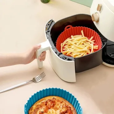 Силиконова тава за Air Fryer -кръг
