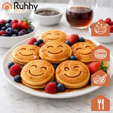 Тиган за палачинки с усмивки RUHHY – 7 гнезда | jumbo-catalog.bg