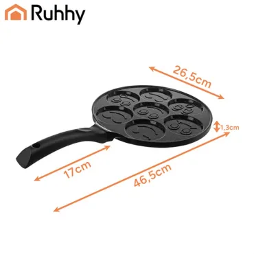 Тиган за палачинки с усмивки RUHHY – 7 гнезда | jumbo-catalog.bg