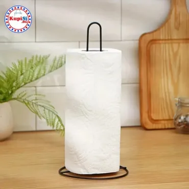 Метална стойка за кухненска ролка - Черна | jumbo-catalog.bg