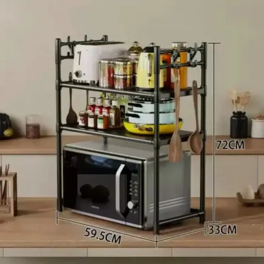 Рафт за микровълнова на две нива ✔️ТОП цена jumbo-catalog.bg