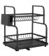 Черен сушилник за чинии - 2 нива | jumbo-catalog.bg