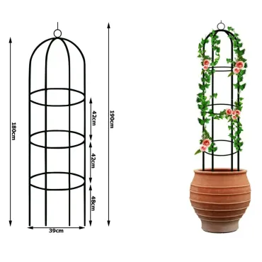 Метална стойка за цветя 190 см | Поставка за рози | jumbo-catalog.bg