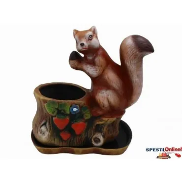 Декоративна керамична саксия с катеричка 20х20х10 см | jumbo-catalog.bg