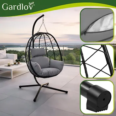 Градински висящ стол тип гнездо - GARDLOV | jumbo-catalog.bg