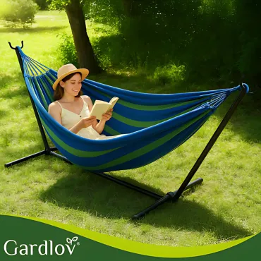 Хамак със стоманена стойка- GARDLOV до 200 кг | jumbo-catalog.bg