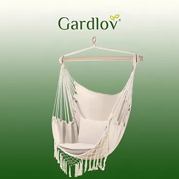 Висящ стол люлка с 2 възглавници - Gardlov | jumbo-catalog.bg
