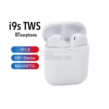 Безжични слушалки i9s TWS V5.0+EDR Bluetooth Airpods Samsung Iphone