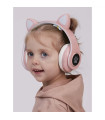 Забавни Bluetooth светещи слушалки с котешки уши