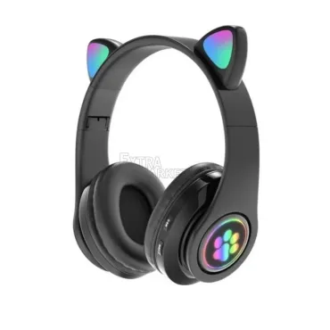 Забавни Bluetooth светещи слушалки с котешки уши