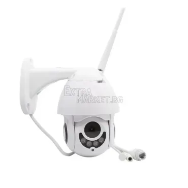 WI-FI-Full HD Безжична куполна въртяща се камера за видео наблюдение