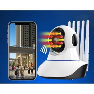 Въртяща се камера с пет антени и безжична WI-FI връзка