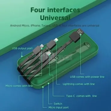 Външна батерия power bank KLGO KP-37 - 10000 mAh