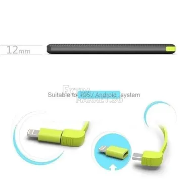 Външна батерия KLGO Power Bank 6000 mah супер тънка за Android/iOS