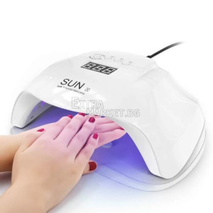 UV LED лампа-печка за изпичане на маникюр 54 W SUN гел лак