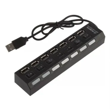 USB разклонител (Хъб) за лаптоп или компютър 1 към 7