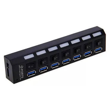 USB разклонител (Хъб) за лаптоп или компютър 1 към 7