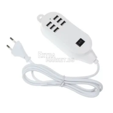 USB разклонител 30 вата (6 порта)