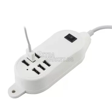 USB разклонител 30 вата (6 порта)