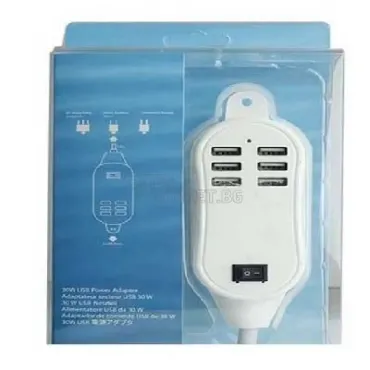 USB разклонител 30 вата (6 порта)