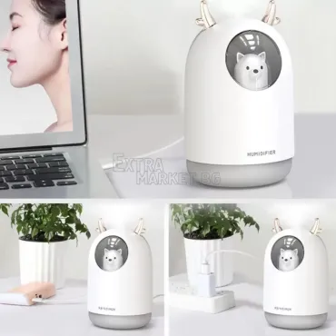 USB овлажнител-дифузер за въздух-300 ml