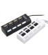 USB Хъб с прекъсвачи за лаптоп или компютър 1 към 4