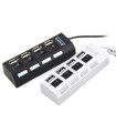 USB Хъб с прекъсвачи за лаптоп или компютър 1 към 4