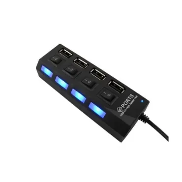 USB Хъб с прекъсвачи за лаптоп или компютър 1 към 4