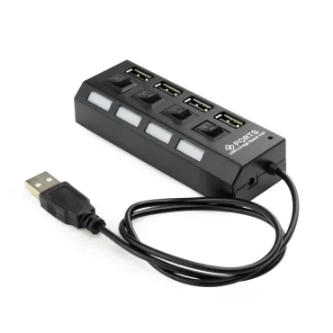 USB Хъб с прекъсвачи за лаптоп или компютър 1 към 4
