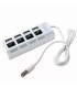 USB Хъб с прекъсвачи за лаптоп или компютър 1 към 4