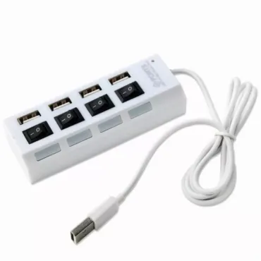 USB Хъб с прекъсвачи за лаптоп или компютър 1 към 4