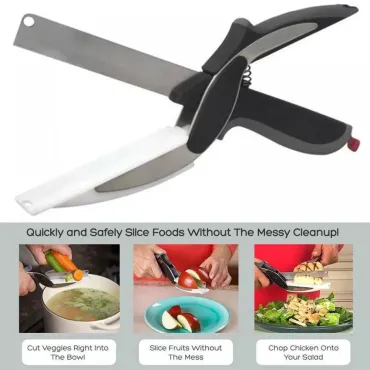 Удобна кухненска ножица 2в1 CLEVER CUTTER