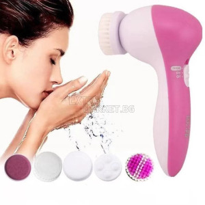 Цялостна грижа за лицето с уред за почистване и масаж 5 in 1 Beauty Care Massager